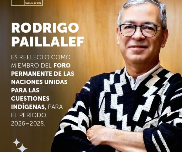 Rodrigo Paillalef,  reelegido en el Foro Permanente de Cuestiones Indígenas de las Naciones Unidas